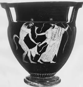 KRATER, COLUMN (ATHENIAN, RED-FIGURE)