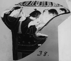 LOUTROPHOROS, FRAGMENT (ATHENIAN, BLACK-FIGURE)
