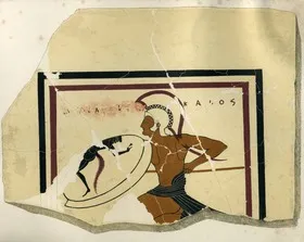 PLAQUE, FRAGMENT (ATHENIAN, RED-FIGURE)
