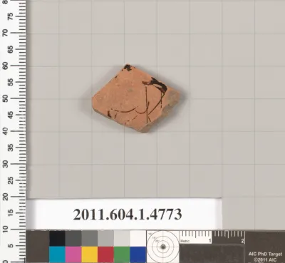 Terracotta fragment of a kylix (drinking cup)