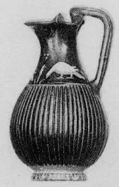 OINOCHOE (SOUTH ITALIAN, GNATHIAN, BLACK GLAZE)