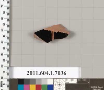 Terracotta fragment of a kylix (drinking cup)