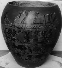 AMPHORA, NECK (ATHENIAN, BLACK-FIGURE)