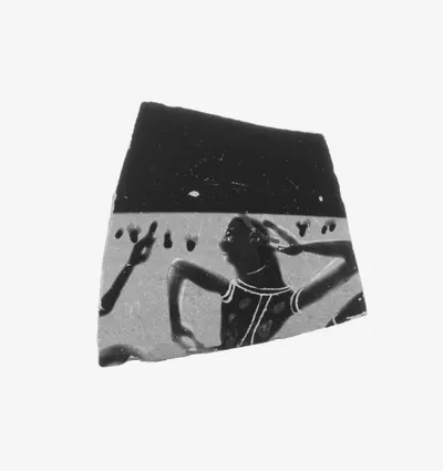 Attic Black-Figure Band Cup Fragment