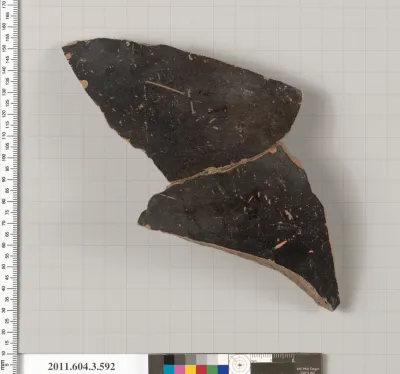 Terracotta fragment of a column-krater (bowl for mixing wine and water)