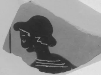 LEKYTHOS, FRAGMENT (ATHENIAN, BLACK-FIGURE)