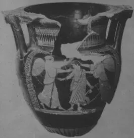 KRATER, COLUMN (ATHENIAN, RED-FIGURE)