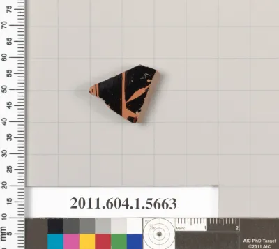 Terracotta fragment of a kylix (drinking cup)