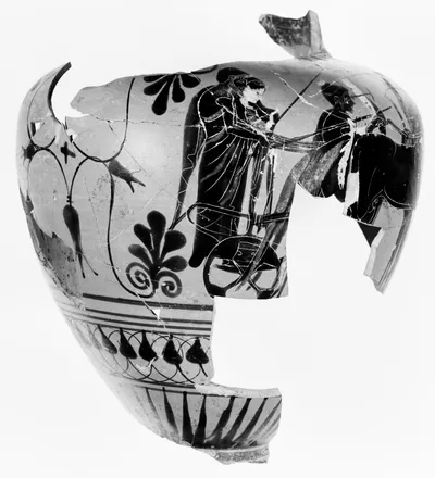 Attic Black-Figure Neck Amphora Fragments (9)