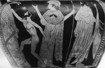 KRATER, COLUMN (ATHENIAN, RED-FIGURE)