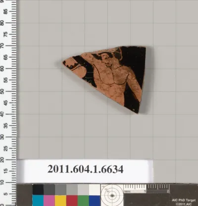 Terracotta fragment of a kylix (drinking cup)