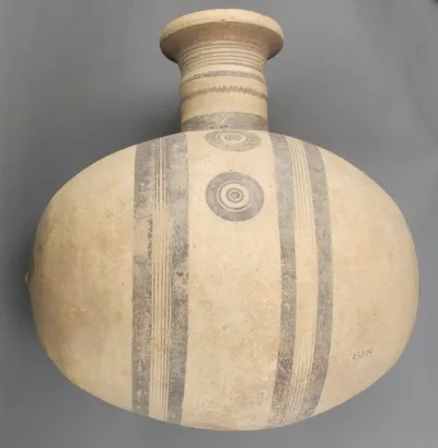 Jug, barrel-shaped