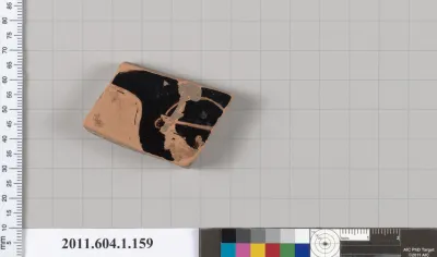 Terracotta fragment of a kylix (drinking cup)