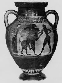 AMPHORA, BELLY, TYPE B (ATHENIAN, BLACK-FIGURE)