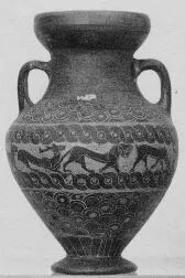 AMPHORA, BELLY (ETRUSCAN, BLACK-FIGURE)