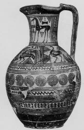 OINOCHOE (BOEOTIAN GEOMETRIC, SILHOUETTE)
