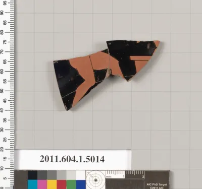 Terracotta fragment of a kylix (drinking cup)