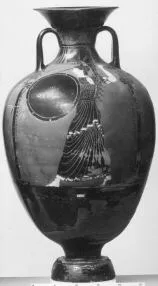 AMPHORA, PANATHENAIC PRIZE (ATHENIAN, BLACK-FIGURE)