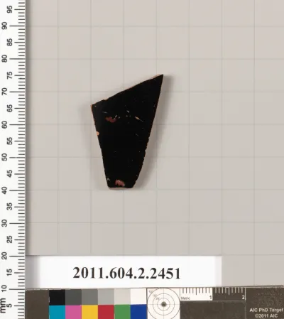 Terracotta fragment of a closed shape