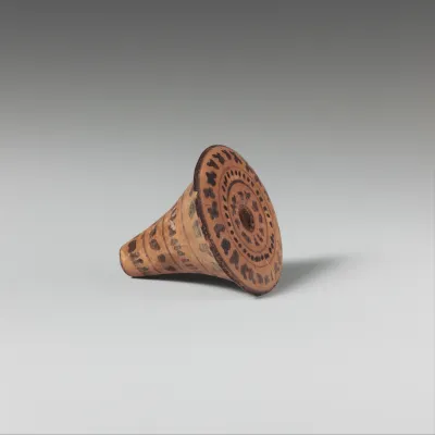 Terracotta spindle whorl