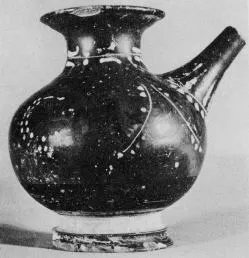 FEEDER (SOUTH ITALIAN, GNATHIAN, BLACK GLAZE)