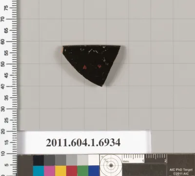 Terracotta rim fragment of a kylix (drinking cup)