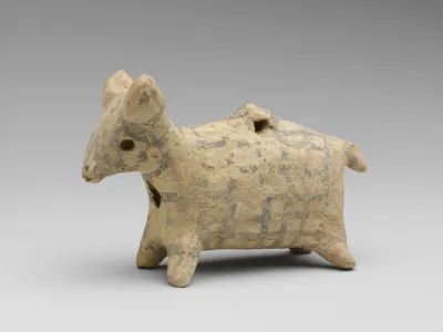Terracotta zoomorphic askos (vessel)