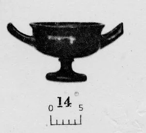 CUP (ATHENIAN, BLACK GLAZE)
