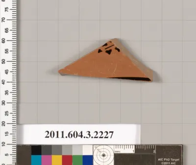 Terracotta fragment of a kylix (drinking cup)