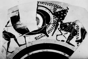 CUP, FRAGMENT (ATHENIAN, BLACK-FIGURE)