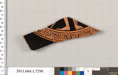 Terracotta fragment of a kylix (drinking cup)