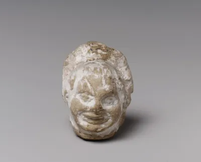 Head of a comic figurine
