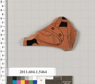 Terracotta fragment of a kylix (drinking cup)