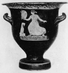KRATER, BELL (SOUTH ITALIAN, APULIAN, RED-FIGURE)