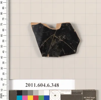 Terracotta fragment of a closed shape