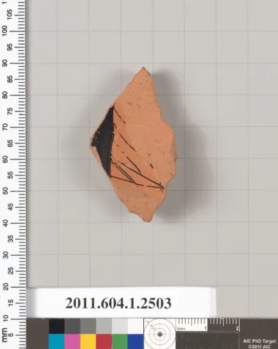 Terracotta fragment of a kylix (drinking cup)