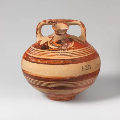 Terracotta stirrup jar