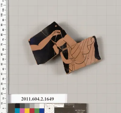 Terracotta fragment of a skyphos (deep drinking cup)