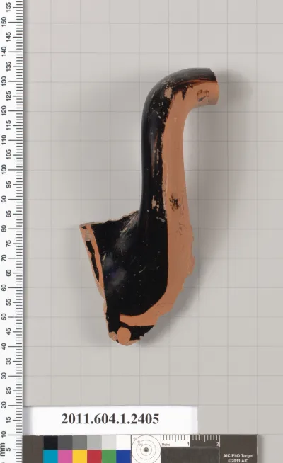 Terracotta fragment of a kylix (drinking cup)