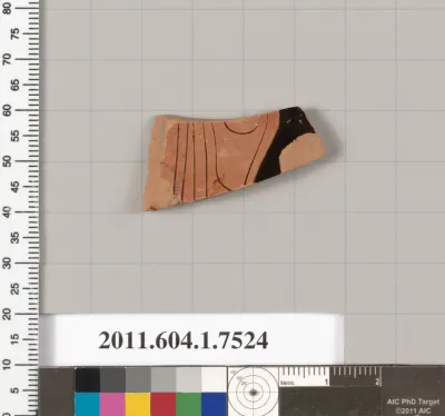Terracotta fragment of a kylix (drinking cup)