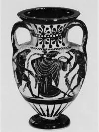 AMPHORA, NECK (ATHENIAN, BLACK-FIGURE)