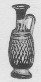 LEKYTHOS (SOUTH ITALIAN, BLACK PATTERN)