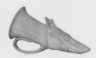 FIGURE VASE, RHYTON (SOUTH ITALIAN, APULIAN)