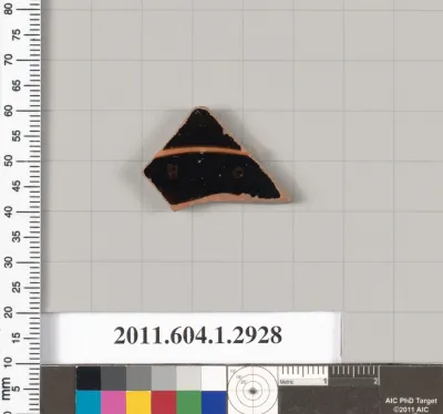 Terracotta fragment of a kylix (drinking cup)