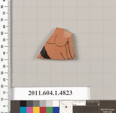 Terracotta fragment of a kylix (drinking cup)