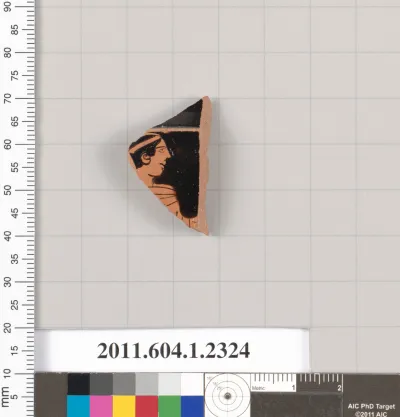 Terracotta fragment of a kylix (drinking cup)