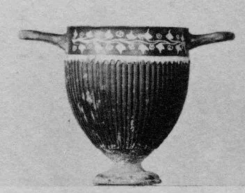 SKYPHOS (SOUTH ITALIAN, GNATHIAN, BLACK GLAZE)