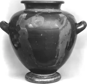 STAMNOS (ATHENIAN, BLACK-FIGURE)