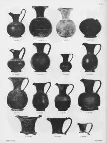 OINOCHOE (ETRUSCAN, BUCCHERO)