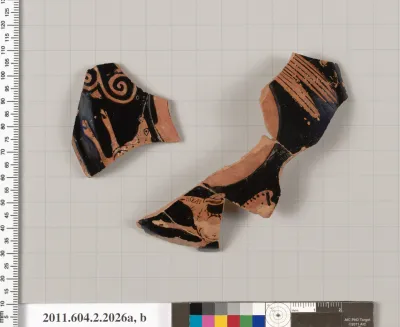 Terracotta fragments of a strainer